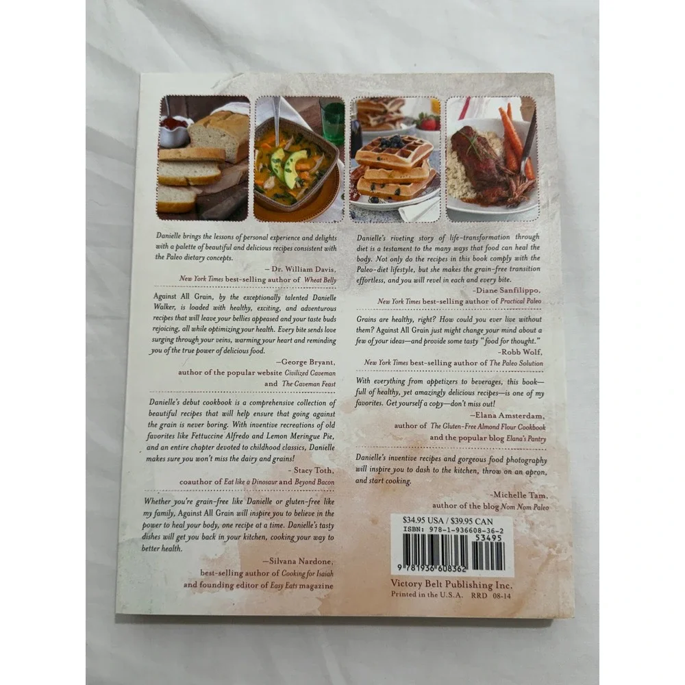 Against All Grain Danielle Walker Paleo Gluten Free Cookbook 9781936608362